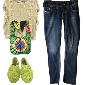 Silver Jeans Suki Flap Curvy Bootcut SZ W27/L33